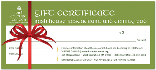 Gift certificates