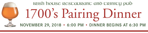 1700's Pairing Dinner