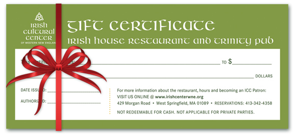 Gift certificates for holiday