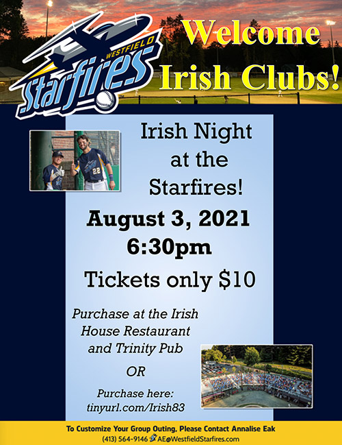 Westfield Starfires Irish Night
