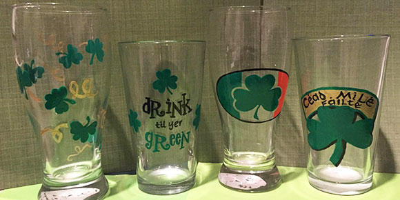 Beer & Wine Glass Painting