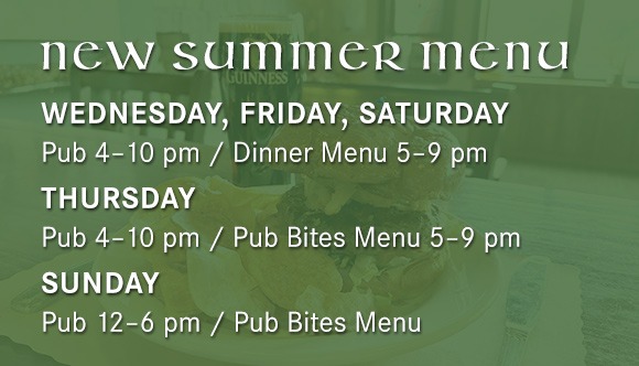 Summer menu
